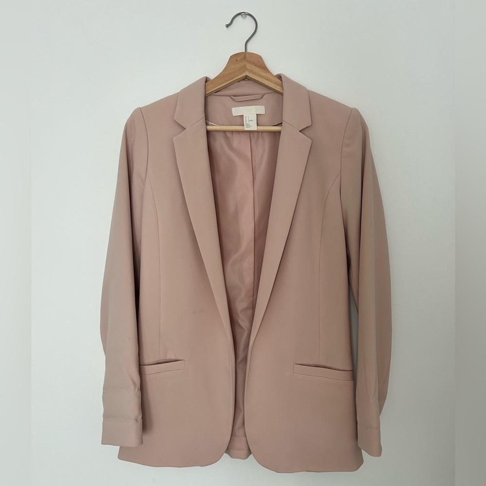 H&M Soft Powder Pink Blazer – Size US 4